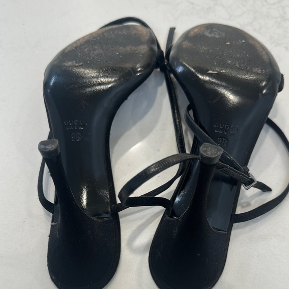 Gucci Black Heeled Sandals with Stiletto Heel - Picture 7 of 10
